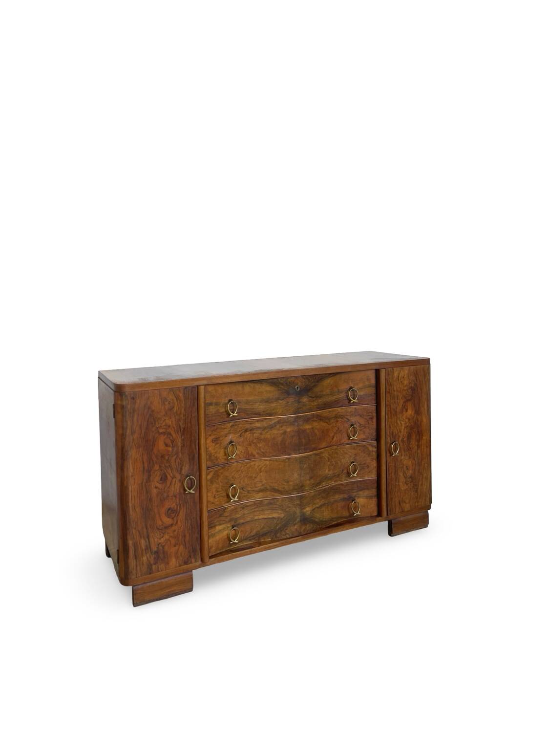 Italian Art deco walnut sideboard