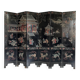 Coromandel lacquered Chinese screen with 6 panels