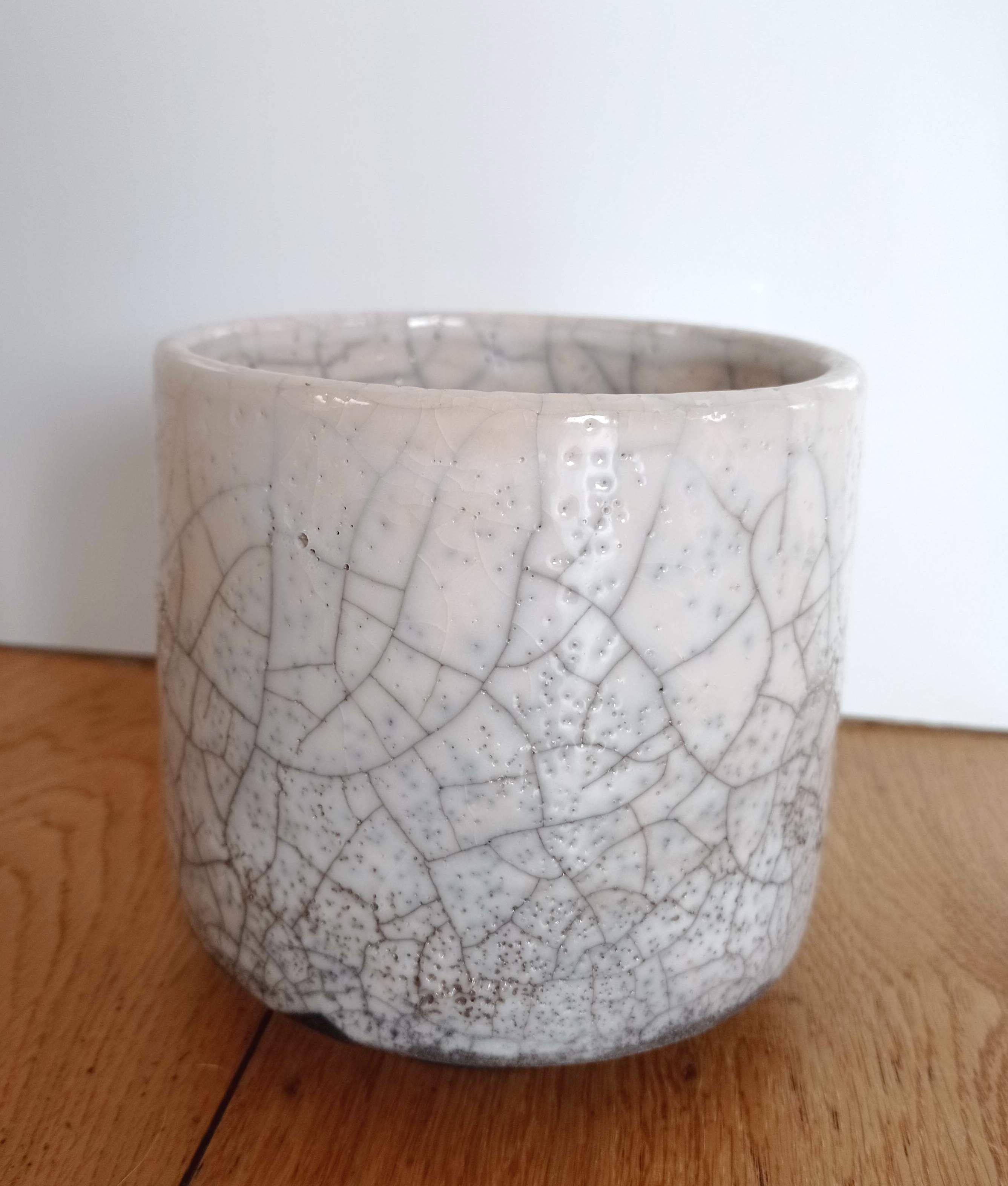 Chawan bowl in raku