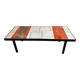 Table fer forgé carreaux