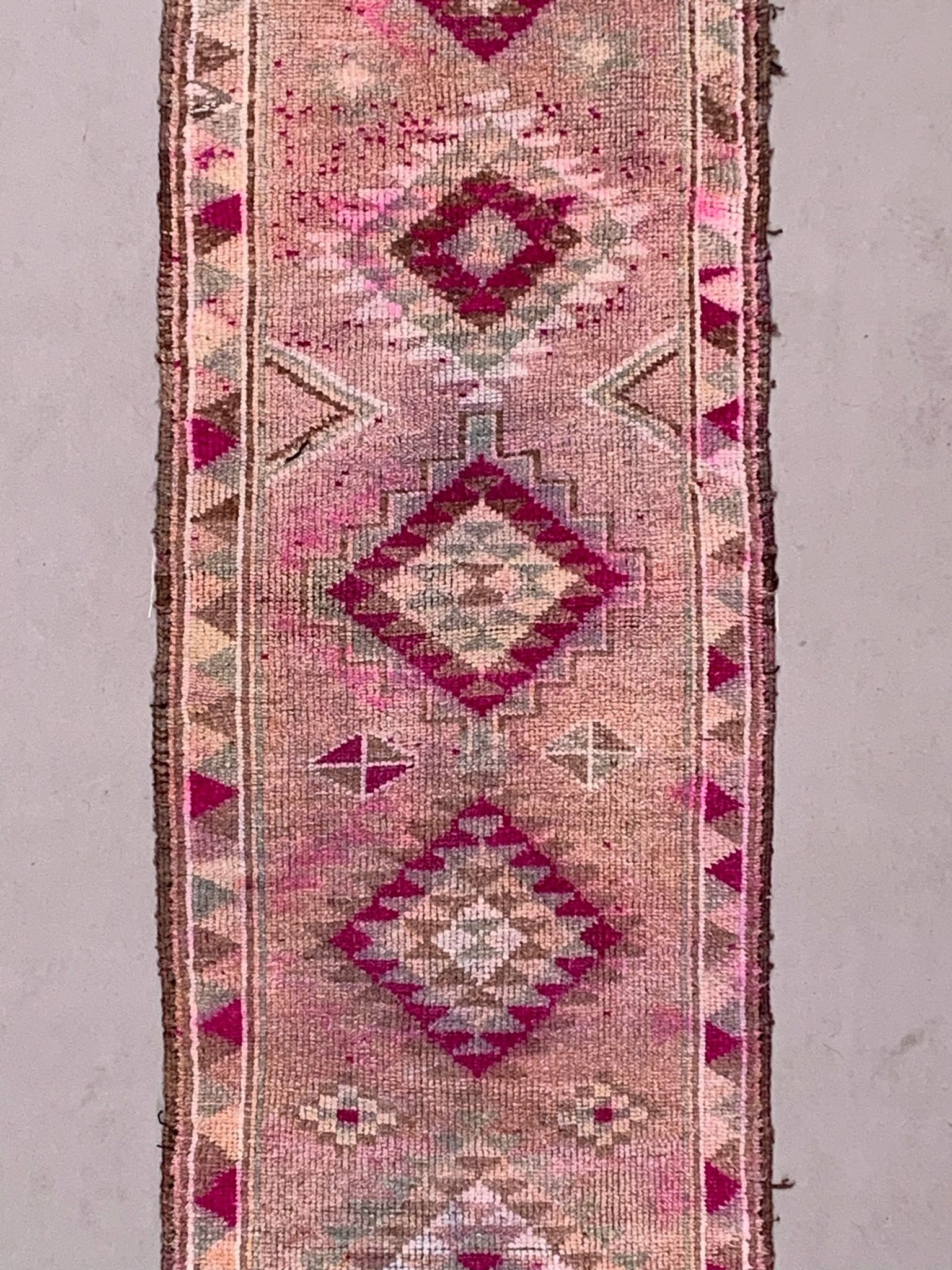 Vintage turkish runner 391x87cm