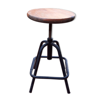 Tabouret à vis années 80