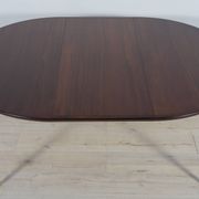 Mid-Century Round Rosewood Dining Table by Henry Rosengren Hansen for Brande Mobel Industry, 1960s