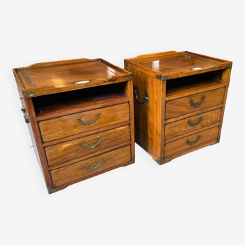 Pair of Navigation Bedside Tables - Cashmere