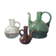 Series of 3 vintage glass carafes