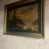 Peinture ancienne début xxème paysage