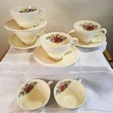 Cups and sugar bowl English Wedgwood Wellesley