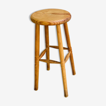 Vintage chalet style high stool