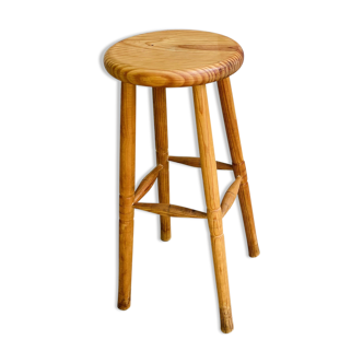 Vintage chalet style high stool