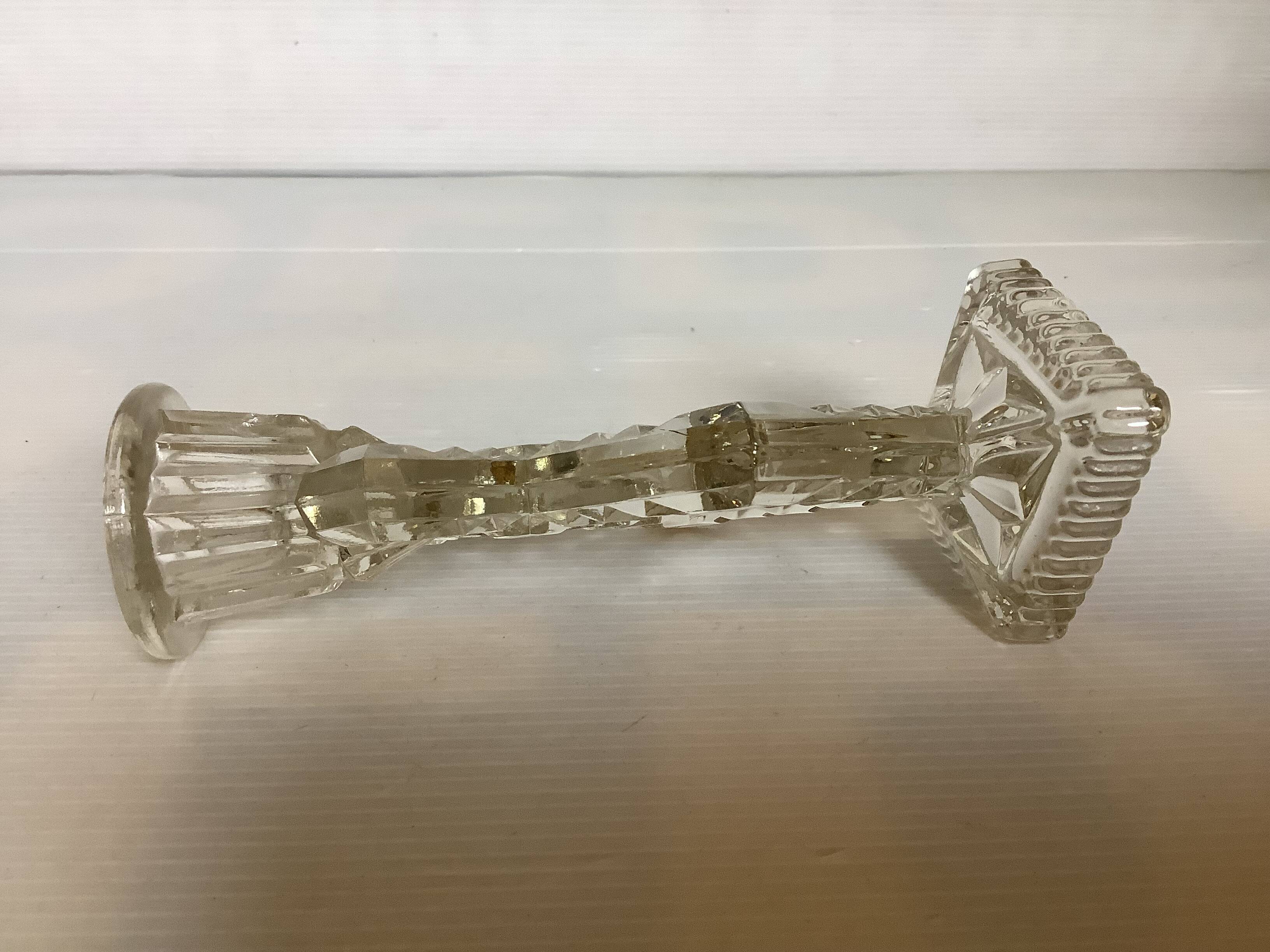 Art Deco geometric candle holder