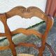 Provencal double armchair with woven rush in walnut