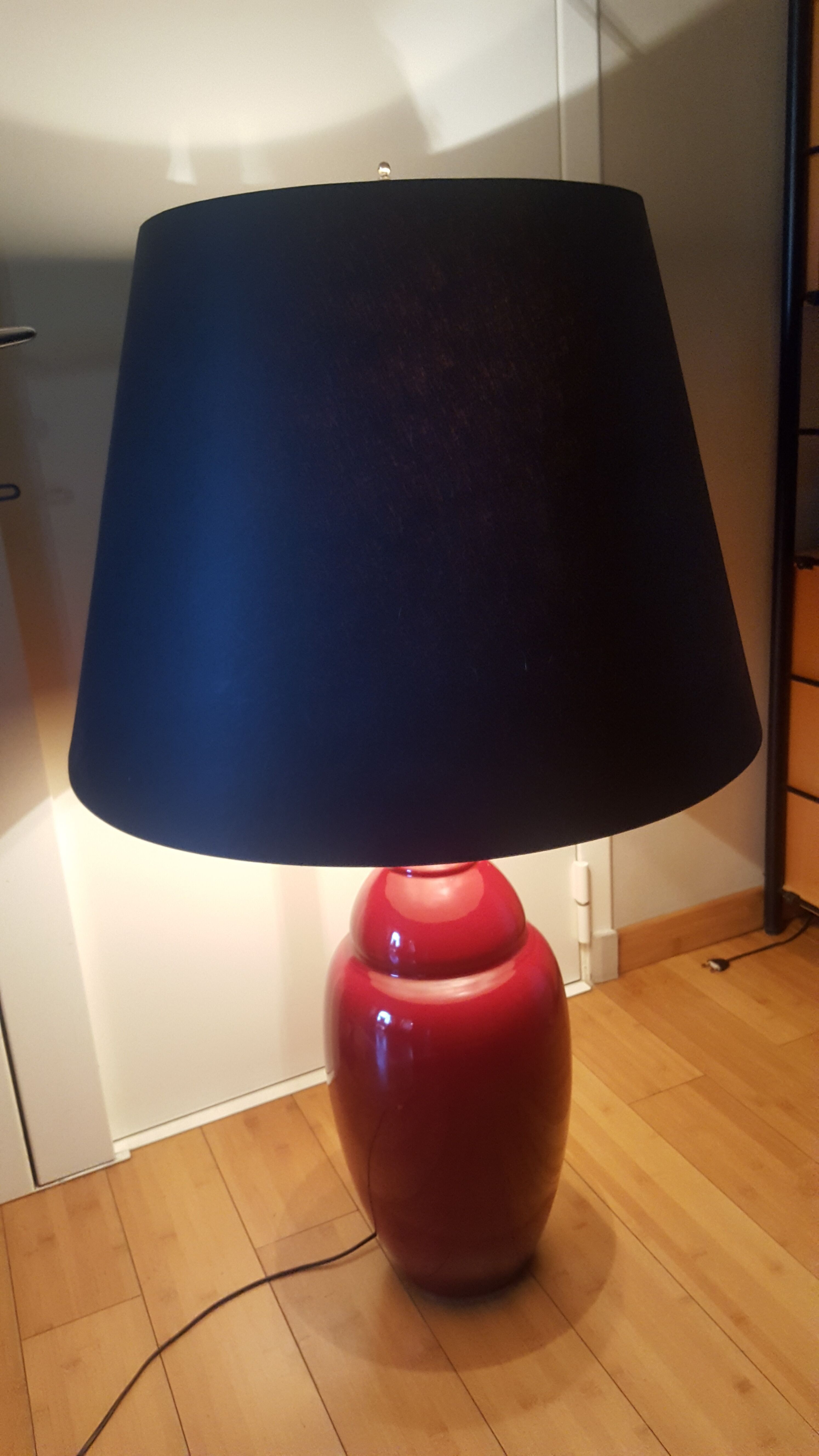 Lampadaire en céramique avec abat jour , Jacques Molin