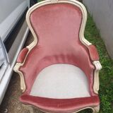 Louis XV style bergère armchair