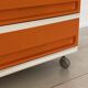 Desserte Flair plastique orange et blanc