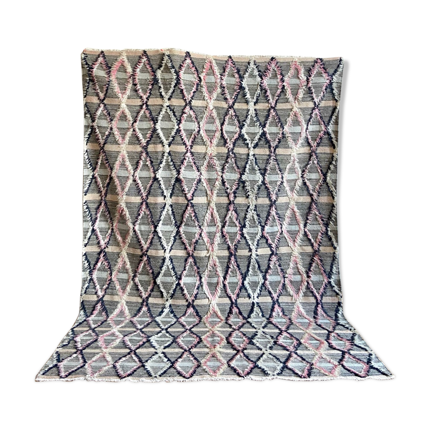 Te Grey Berber Carpet 258 X 177 cm