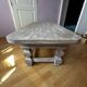 Solid wood coffee table in chic country style / distressed – 120 cm