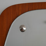 Oval Mid 20th century Wall Mirror by Glas&Tra 1960s 33x111cm