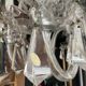Ancien Lustre en cristal de Bohème 8 bras