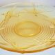 Cup, art deco centerpiece, 1930, pressed glass, molded, signed A.Miguel, albatross