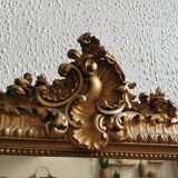 Miroir XIXe 117 x 94 cm fronton rocaille