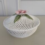 Braided porcelain candy box