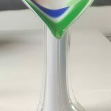 Vase Soliflore Fleur d Arum Design en verre d Art soufflé Murano/Jack in the Pulpit. Haut 20 cm