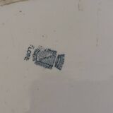 Old oval ceramic dish from Sarreguemines Flore model