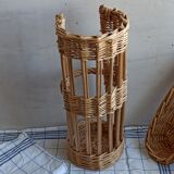 Natural wicker chopstick pan