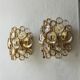 Brass and crystal glass wall lamps from Palwa