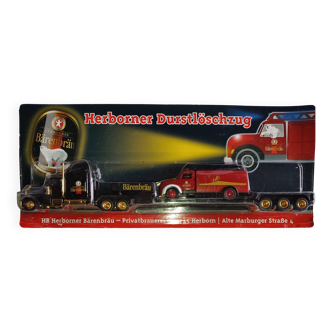 ''Freightliner'' flatbed truck & ''Magirus Deutz'' fire truck