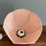 Vintage suspension in raffia and fabrics