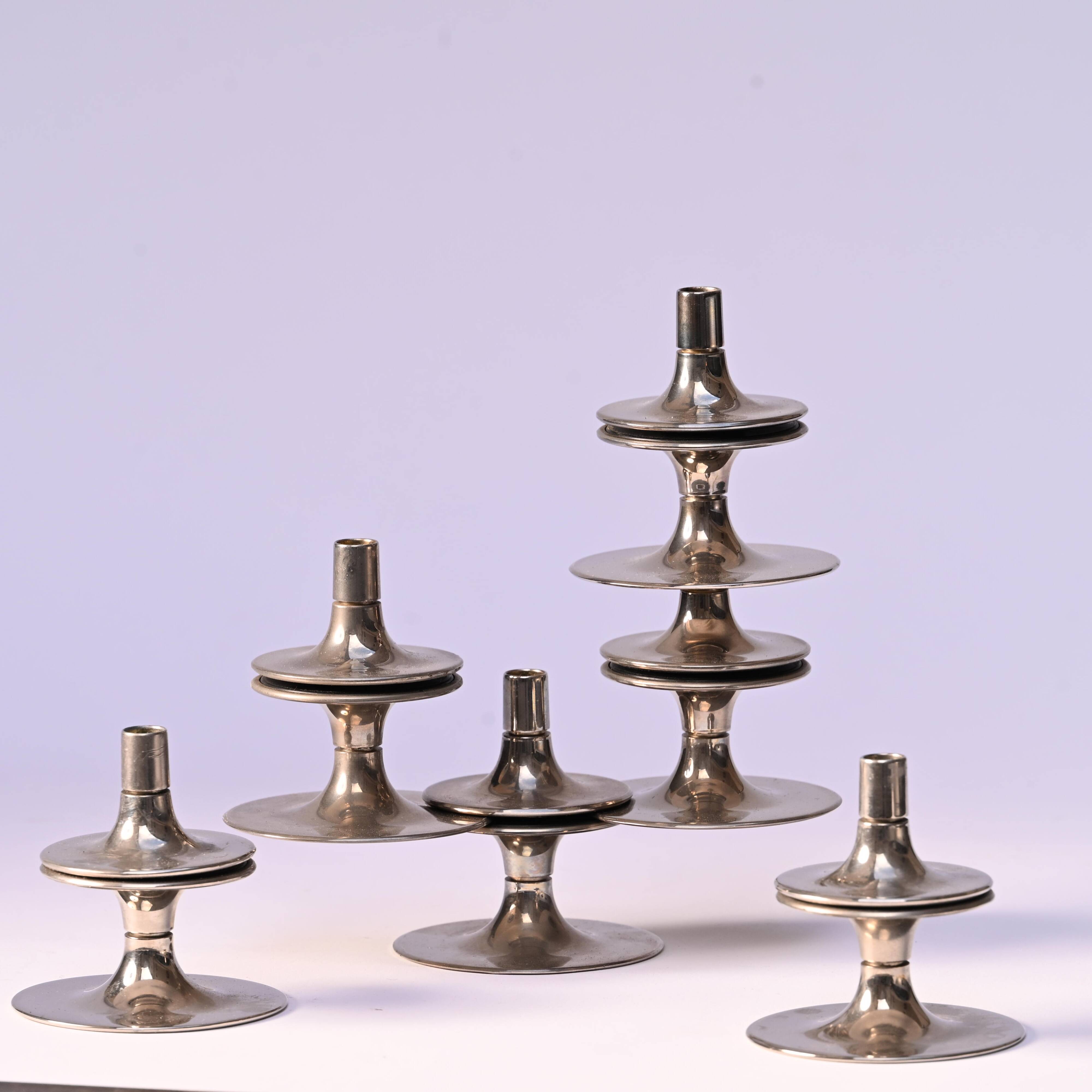 Six bougeoirs StoFF Nagel 1970