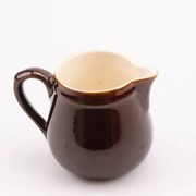 Set of 6 cups and saucers Villeroy & Boch - Bistro model - Brown and white - 1960s