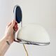 Vintage Space Age Wall Lamp Adjustable Chrome Glass, Italy, 1970s