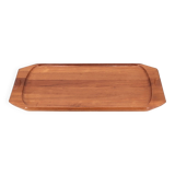 Large Danish Mandalay teak tray, 1970s
