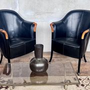2 designer armchairs by Umberto Asnago for Giorgetti Italy