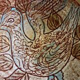 Large vintage ceramic 1950 signed accolay