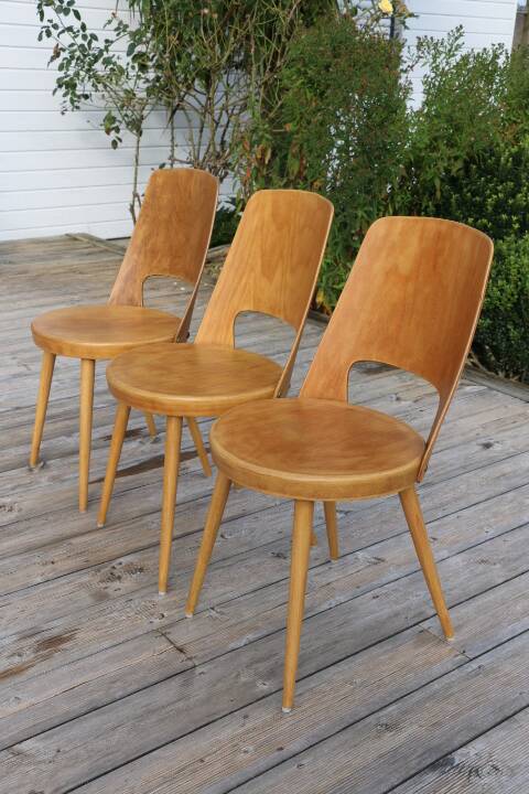3 chaises BAUMANN « MONDOR » V1 claire