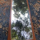 Scandinavian teak mirror 60s