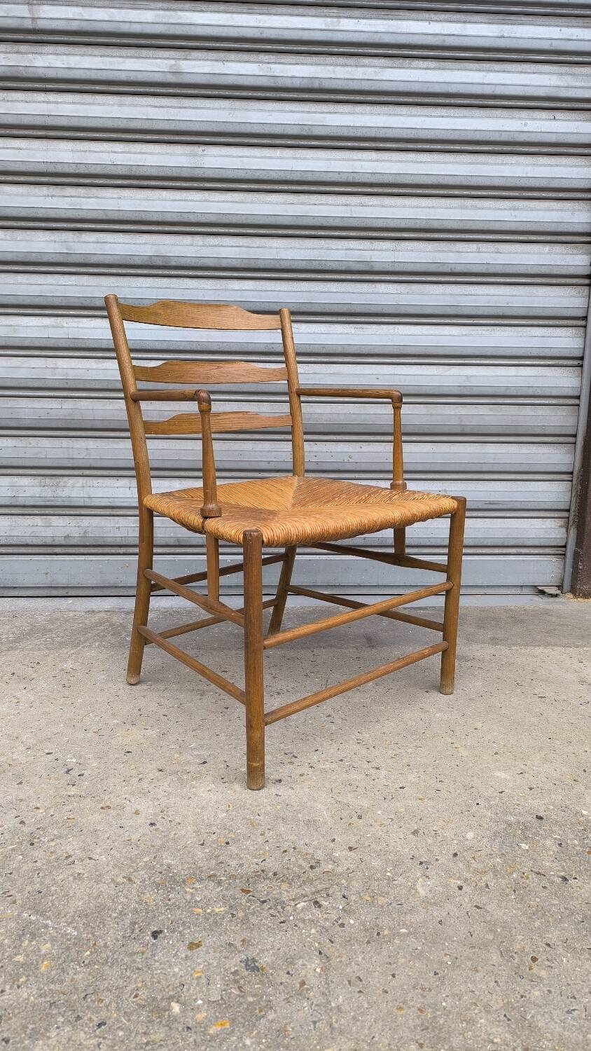 Early 19th century stepped back armchair