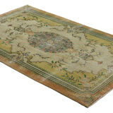 Anatolian handmade vintage rug 228 cm x 140 cm
