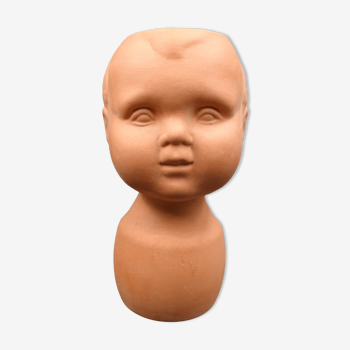Vase in the shape of a baby's head - poupon