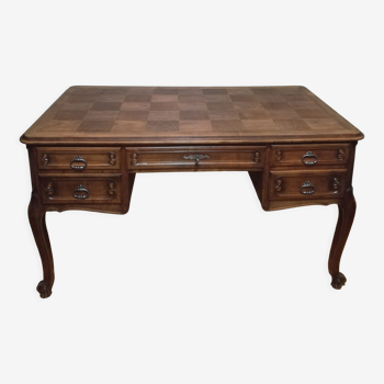 Louis XV style oak minister's desk