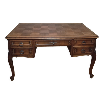 Louis XV style oak minister's desk