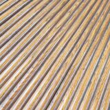 Old American desk in solid oak with S-shaped shutter