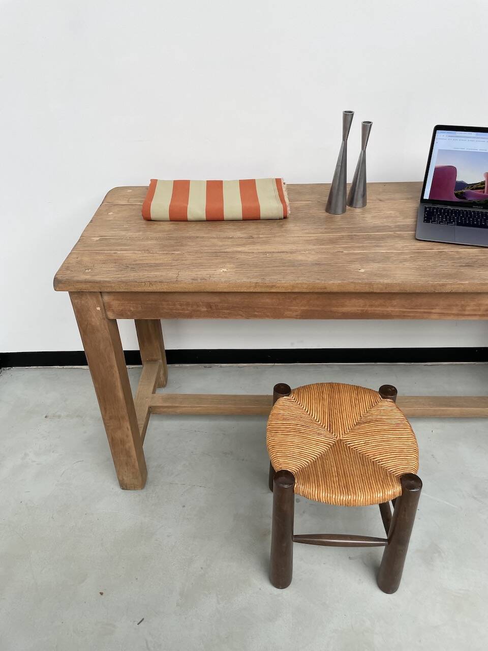 Oak console farm table 3m