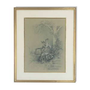 Élégante aux oiseaux,