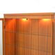 Danish solid teak display cabinet 1960s Scandinavian vintage