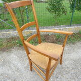 Mulched armchair high backrest