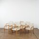 Set of 8 Risiedo dining chairs by Luca Meda for Molteni